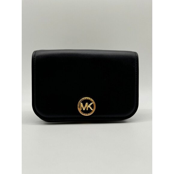 Michael Kors Handbags - MICHAEL KORS genuine smooth leather large clutch handbag - Black